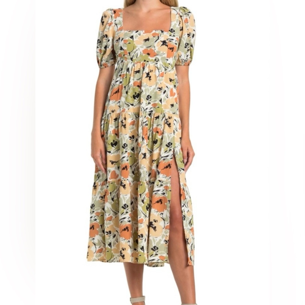Floral midi dress